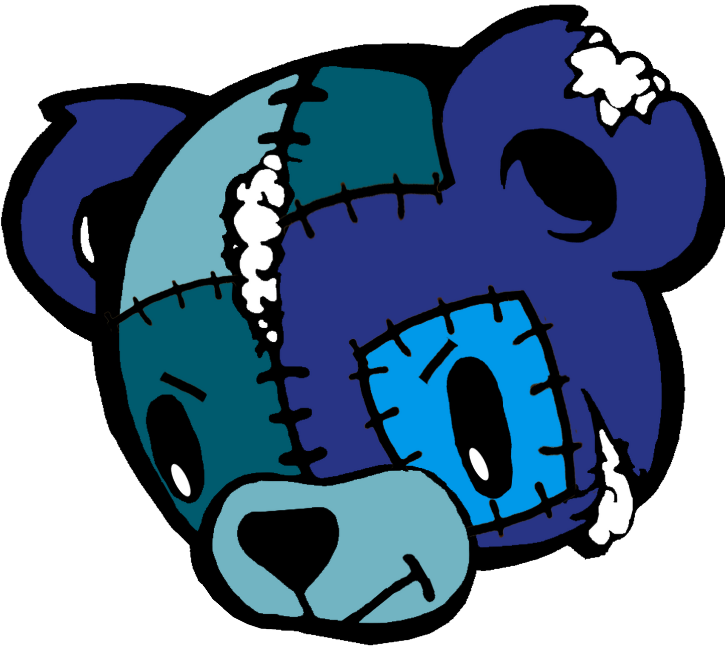 Patchwork Bear Long Sleeve T