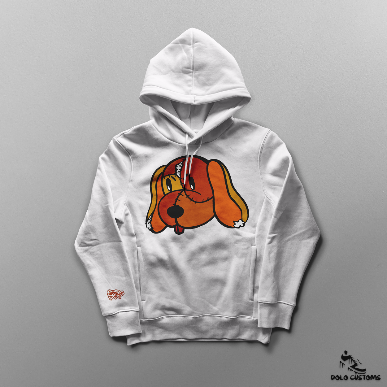 Patchwork Dog Heavyweight Hoodie