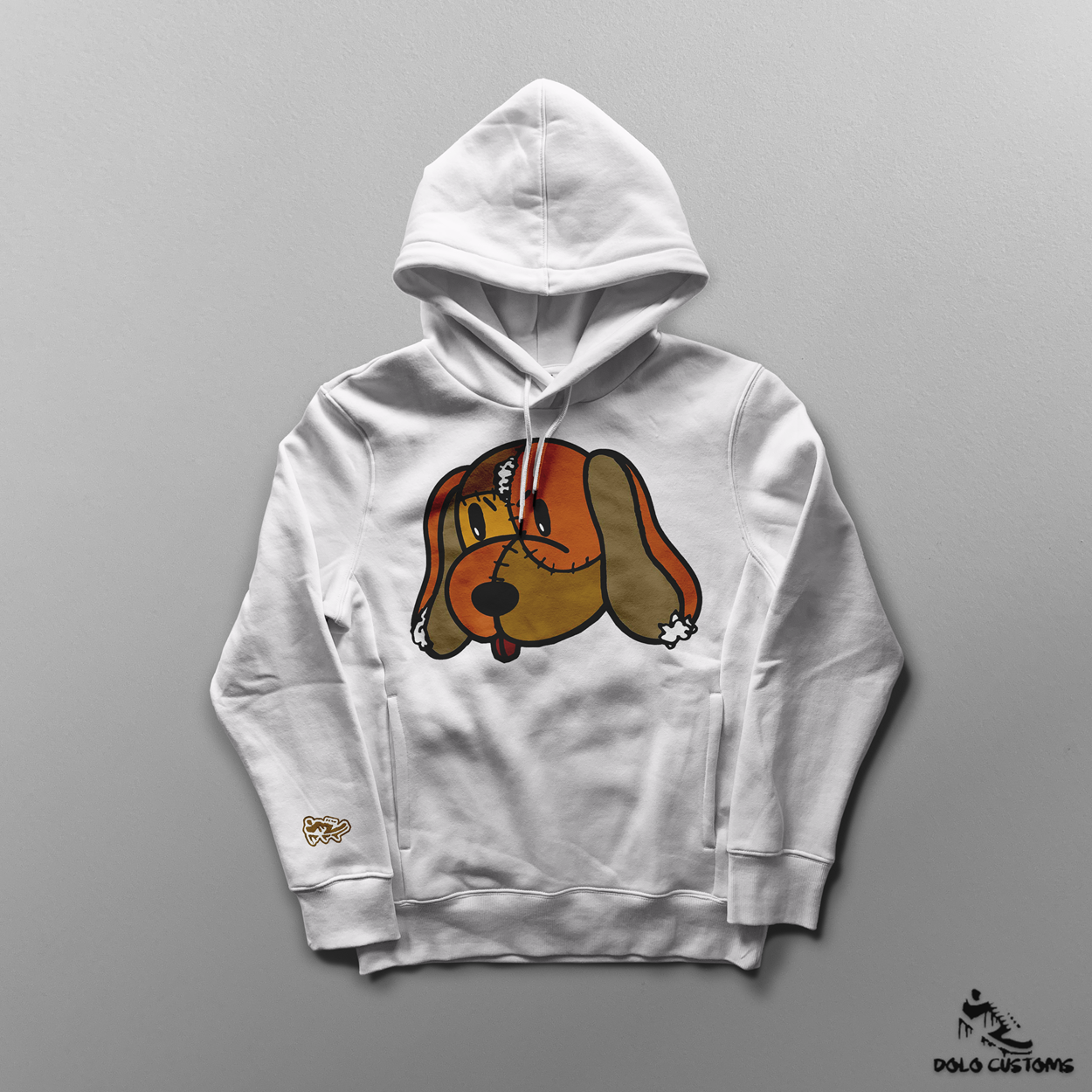 Patchwork Dog Heavyweight Hoodie