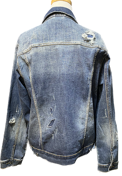 Distressed Denim Jacket - F.U. Pay Me