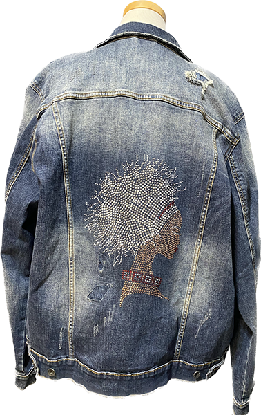 Distressed Denim Jacket - Goddess