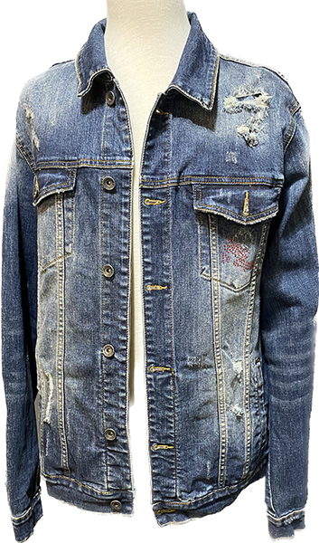 Distressed Denim Jacket - Goddess