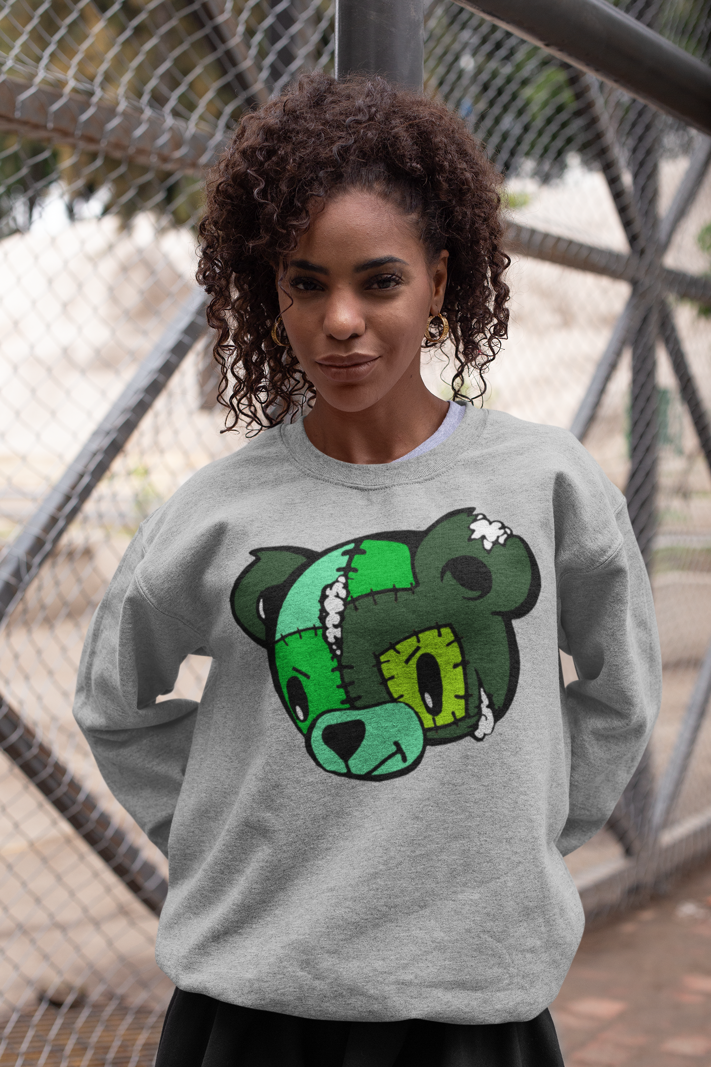 Patchwork Bear Sweatshirt