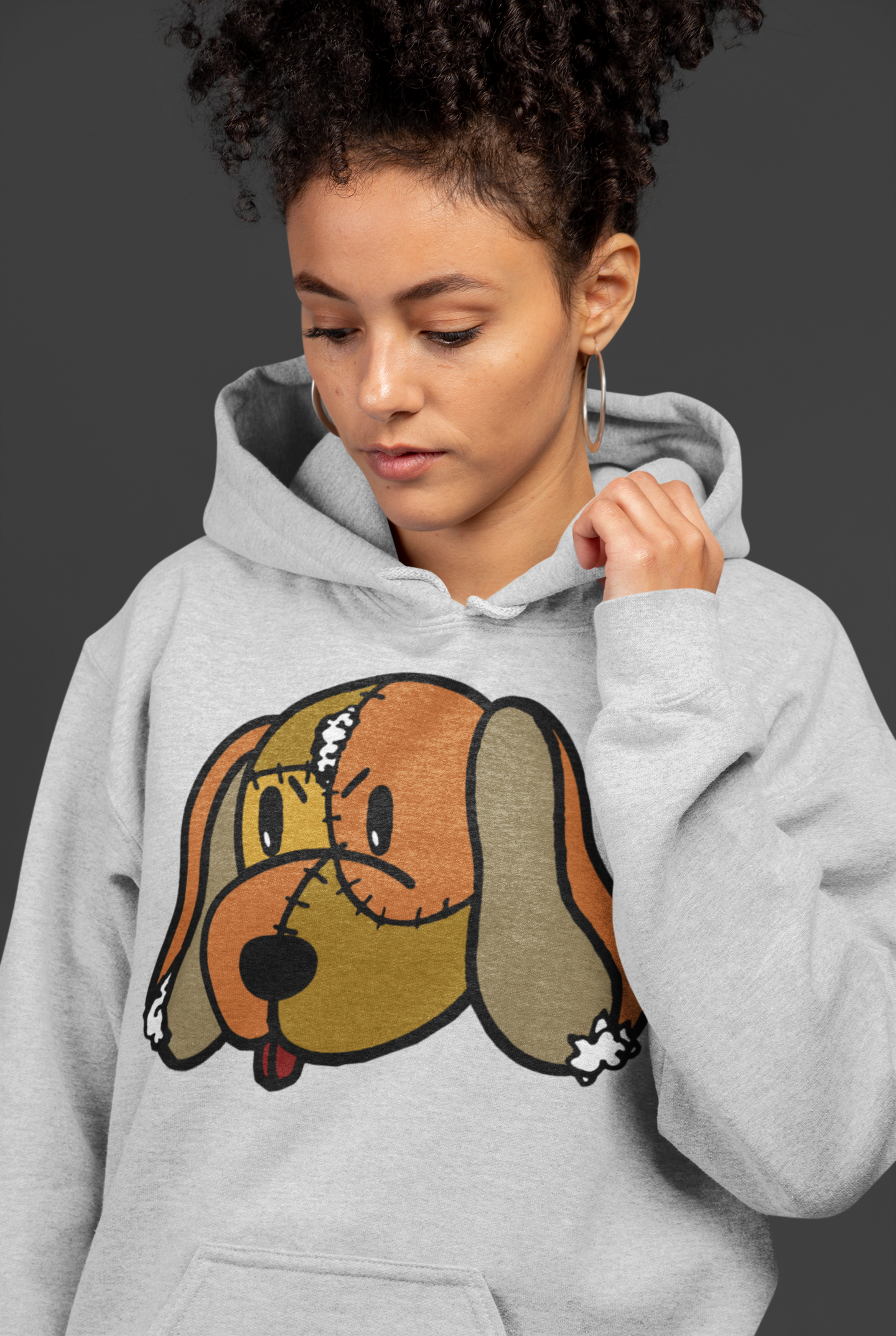 Patchwork Dog Standard Hoodie