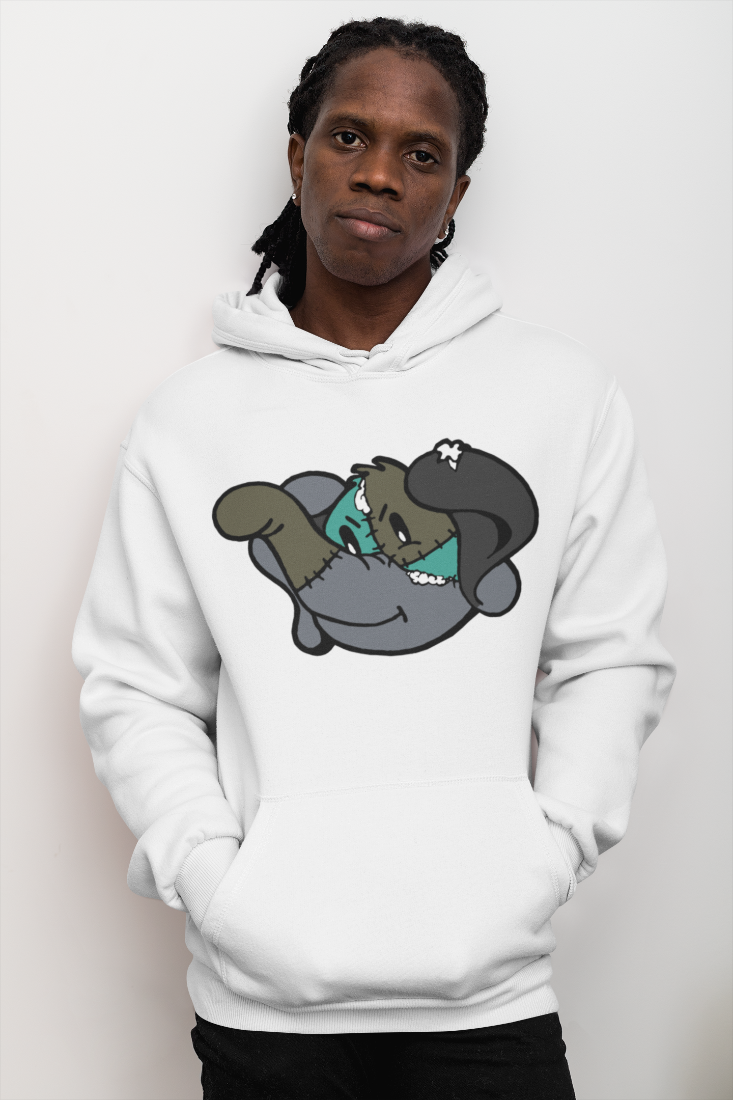 Patchwork Elephant Heavyweight Hoodie