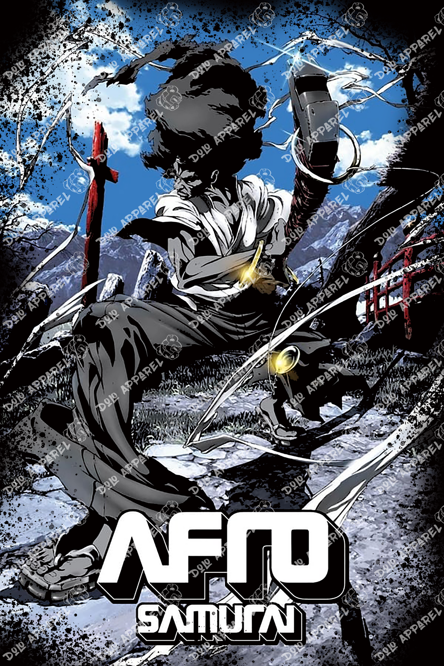 Afro Samurai - Blue Tone TShirt