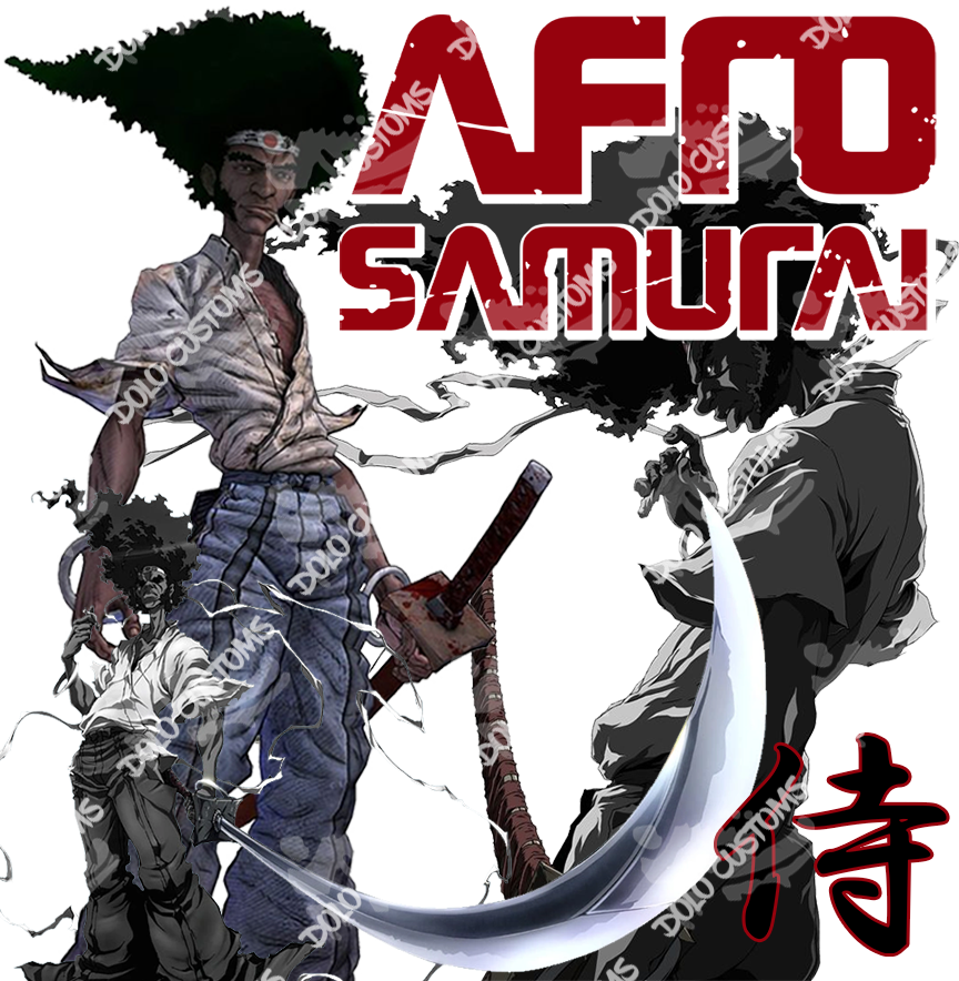 Afro Samurai Character Poster Art Men's Black T-shirt : Target