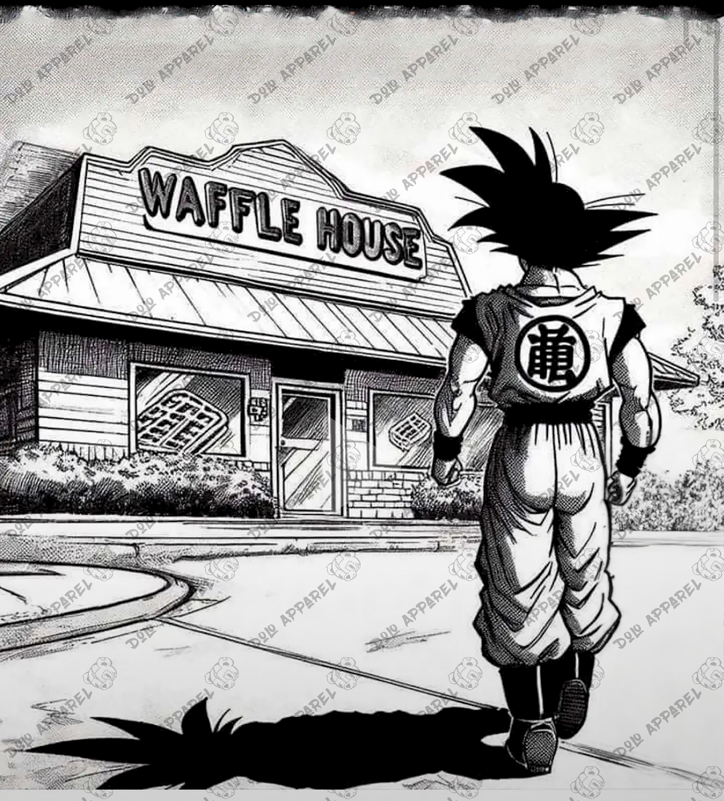 Goku VS Waffle House TShirt