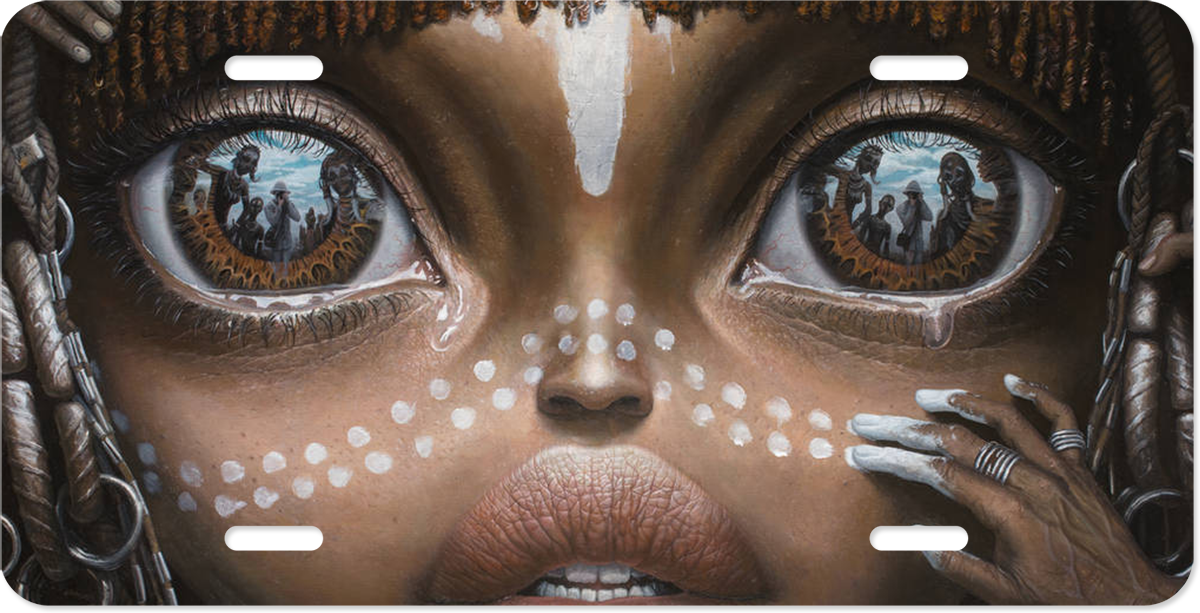 African Eyes v2 - Customized License Plate
