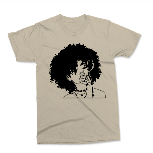 Afro Smoker T Shirt