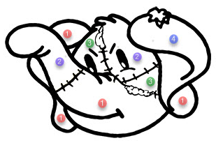 Patchwork Elephant Custom Color Std. Hoodie