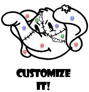 Patchwork Elephant Custom Color Std. Hoodie