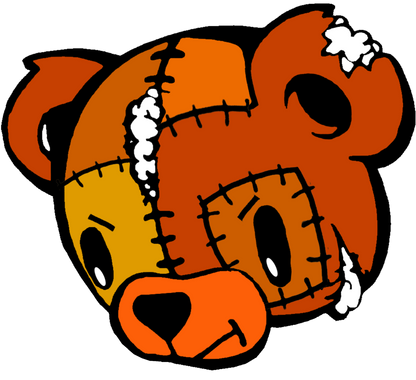 Patchwork Bear- Youth Hoodie