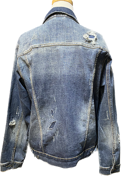 Distressed Denim Jacket - F.U. Pay Me